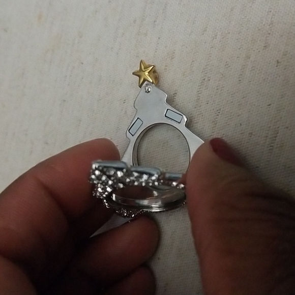 Pave Christmas Tree Locket - Picture 2 of 2